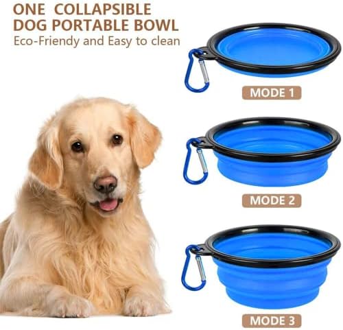 TIOVERY Dog Food Storage Container, 5-7 Lbs Airtight Pet Food Container, Cat Food Container Dispenser with Portable Handle, Pouring Spout and 4 Seal Buckles for Dogs Cats 2 Pack Blue