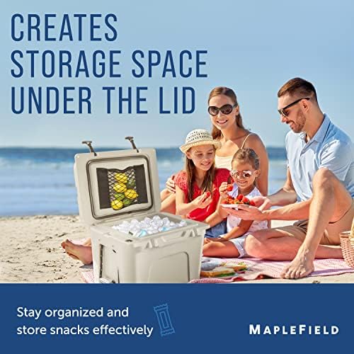 Maplefield Mesh Cooler Organizer Insert - Dry Storage Net for Engel & More Cooler Accessories - RTIC, Yeti - [40x20]