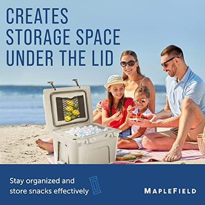 Maplefield Mesh Cooler Organizer Insert - Dry Storage Net for Engel & More Cooler Accessories - RTIC, Yeti - [40x20]