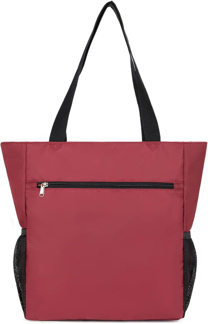 ETidy Large Capacity Foldable Tote Bag With Zipper Water-resistant SandproofWomen Beach Bag Handbag GymBag Travel ShoppingBag