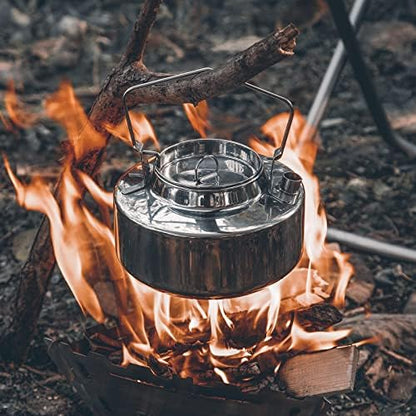 Fire-Maple Antarcti Camping Kettle Stainless Steel Camp Tea Pot, 1.5L