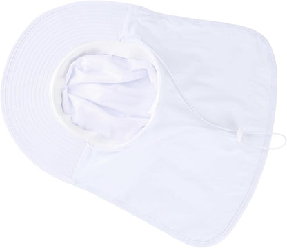 Home Prefer UPF 50+ Sun Hats for Men Women Wide Brim Fishing Hat with Neck Flap UV Protection Sunblock Safari Bucket Hat