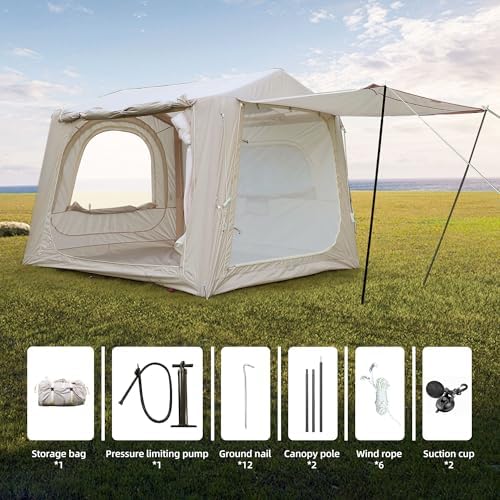 Inflatable Camping Tent with Hand Pump