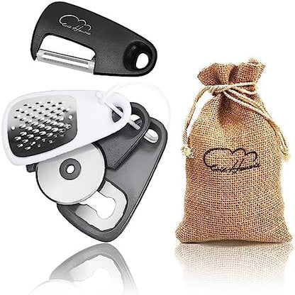 5 Pieces Kitchen Gadgets Set with Storage Bag, Cooking Gift Set