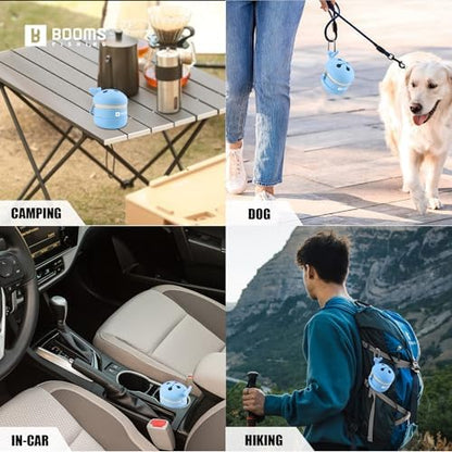 Booms Fishing Portable Trash Pouch: Silicone Expandable & Collapsible Fishing Line Waste Cantainer - Eco-Friendly Reusable Garbage Holder for Fishing, Hiking, Camping & Outdoor Activities, ST2 Blue