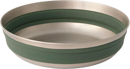 Sea to Summit Detour Stainless Steel Collapsible Bowl, Large (31 fl oz), Laurel Wreath Green