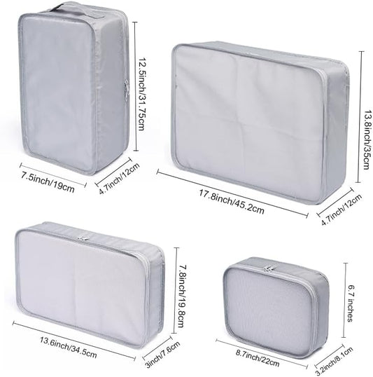 JJ POWER Travel Packing Cubes, Luggage Organizers with Shoe Bag