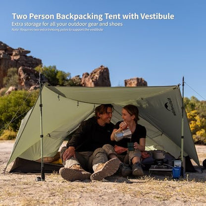Naturehike Mongar Upgraded 1/2/3 Person Backpacking Tent,Waterproof Lightweight Camping Tent with Footprint