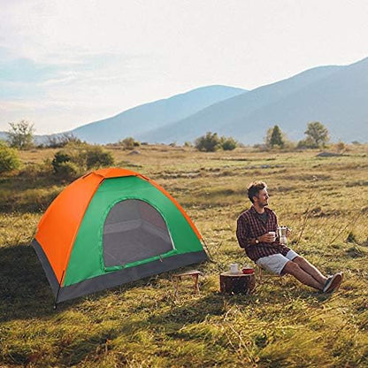 Camping Tent, Waterproof & Windproof Camping Dome Tent Automatic Pop Up Quick Shelter with Portable Carry Bag for Outdoor Hiking