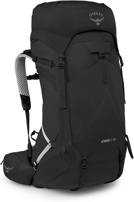 Osprey Atmos AG LT 50L Men's Backpacking Backpack, Black, L/XL