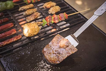 ROXON 6-in-1 Grill Tools Set, Metal Griddle Accessories Kit for Blackstone