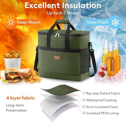 Lifewit Cooler Bag 30/50/60 Cans Collapsible, Insulated Large Lunch Bag