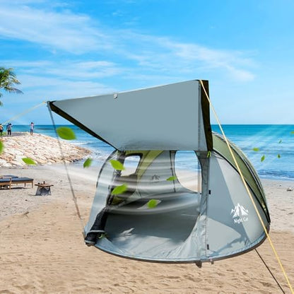 Night Cat Pop-up Camping Tent: 2 to 4 Person Tent Waterproof Instant Easy Setup Family Tent