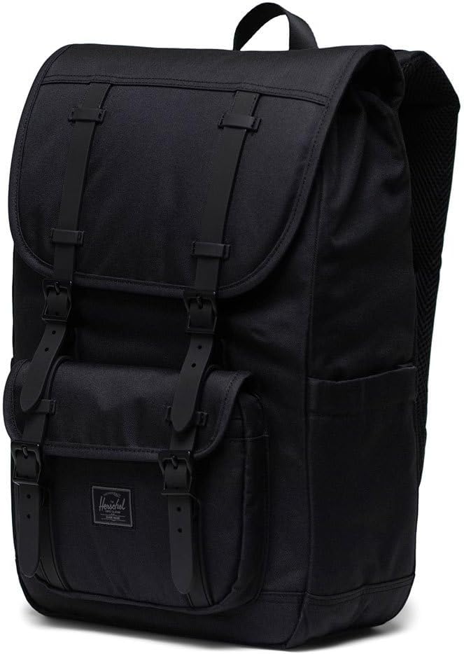 Herschel Supply Co. Little America Mid, Black Tonal, One Size