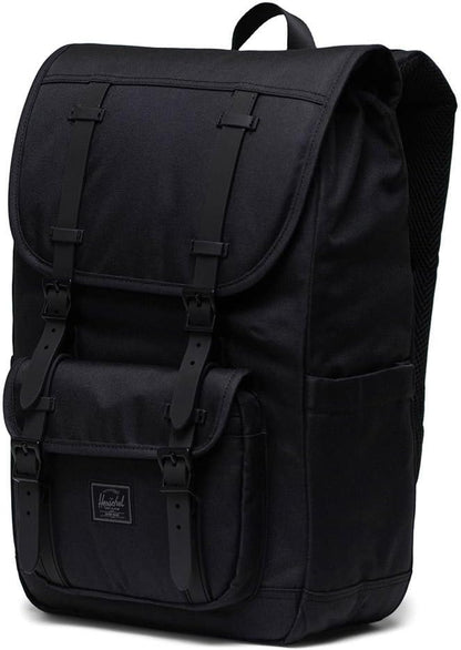 Herschel Supply Co. Little America Mid, Black Tonal, One Size