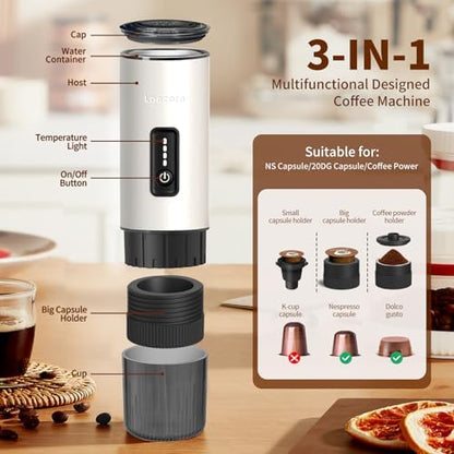 Portable Espresso Machine, 20Bar