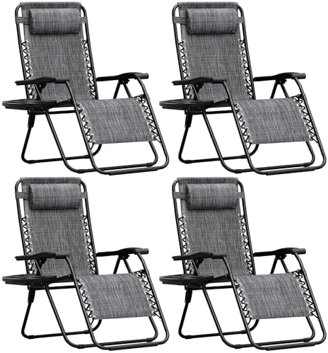 Homall Zero Gravity Chair Patio Folding Lawn Lounge Reclining Chair