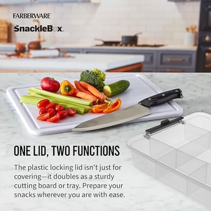 Farberware Build-A-Board 11 x 16 Inch Poly Snacklebox with Lid
