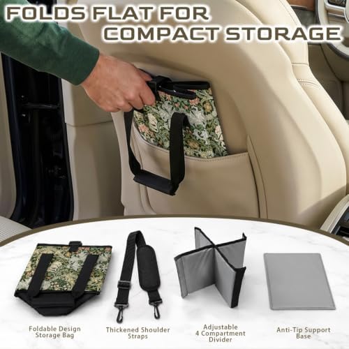 William Morris Style Print Foldable Leak-proof Soft Cooler Bag