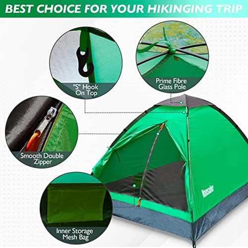 2 Person Camping Dome Tent,Waterproof Lightweight Portable Tents for Outdoor Camping Hiking Travel