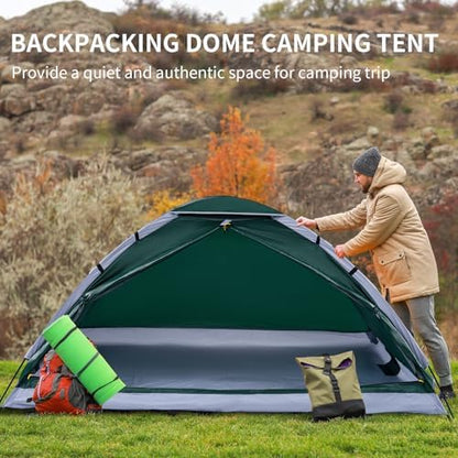 JELUCAMP 1/2/4/6 Person Dome Tents for Camping Lightweight Backpacking Tent