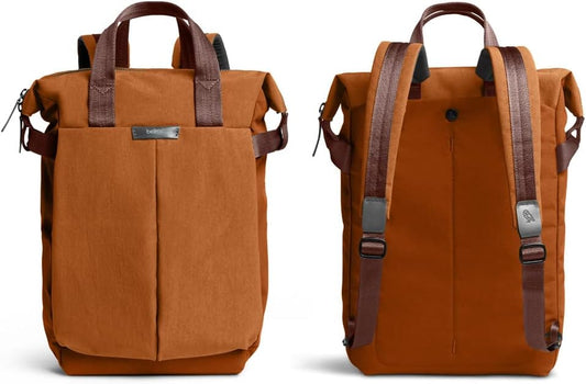 Bellroy Tokyo Totepack, water-resistant woven convertible backpack and tote bag - Bronze