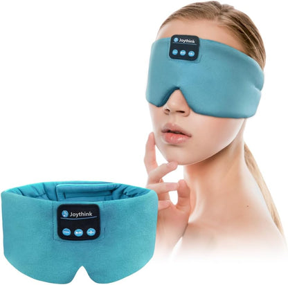 Joythink Sleep Headphones Bluetooth Sleep Mask Silk Kids Children Wireless Headband Headphones for Sleeping Travel Adjustable Sleeping Eye Mask with Thin Speaker