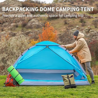 JELUCAMP 1/2/4/6 Person Dome Tents for Camping Lightweight Backpacking Tent
