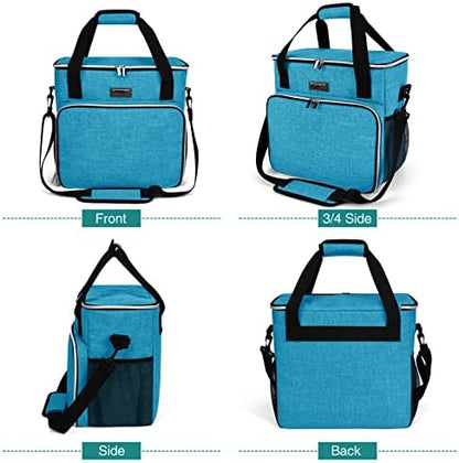 BAGLHER Dog Travel Bag, Pet Travel Bag (ALL Pet Travel Supplies), With 2 Pet Food Containers and 2 Collapsible Silicone Bowls; Essential Kits for Pet Travel Sky Blue