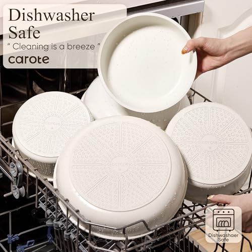 CAROTE 26pcs Pots and Pans Set Non Stick, Cookware Set Detachable Handle