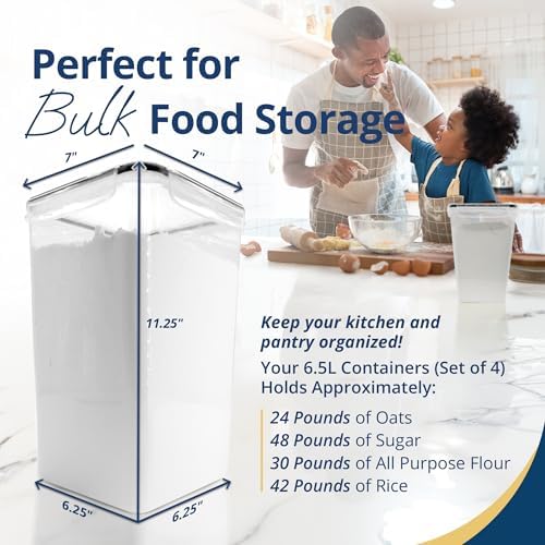 Reli. 6.5L Airtight Food Storage Containers with Lids | XL