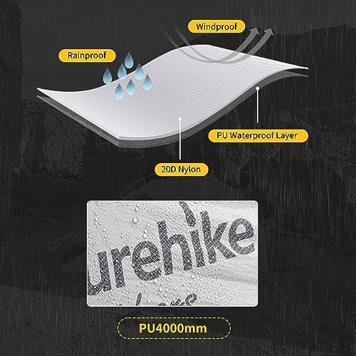 Naturehike Mongar 2 Person Backpacking Tent, 3 Season Ultralight Lightweight 2 Person Tent, Double Layer Free Standing Tents for Camping Hiking Cycling