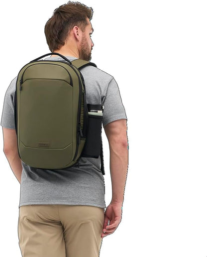 NOMATIC Navigator RS Pack 15L: 15L Premium Backpack w/ 6L Built-In Expansion - Water Resistant Anti Theft Backpack - Laptop Bag - Computer Backpack - Expandable Ranger Green Backpack