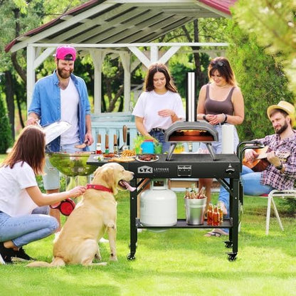 Leteuke Grill Cart for Blackstone Griddle, Portable Outdoor Grill Table