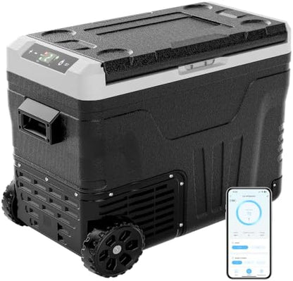 EUHOMY 52QT 12 Volt Refrigerator, -4℉~68℉ Portable Freezer, for Car