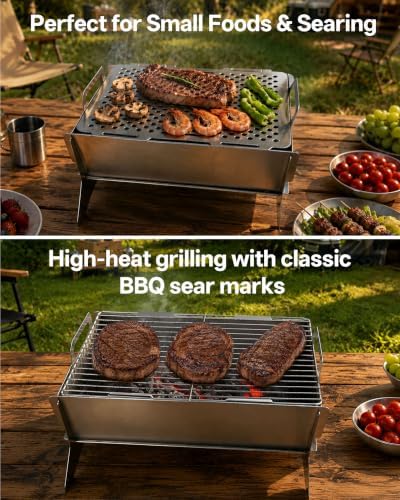 Charmline Portable Charcoal Grill and Fire Pit