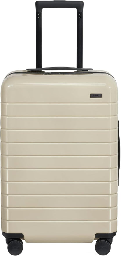 Away Bigger Carry-On Luggage, Lightweight Hardside Large Suitcase with Spinner Wheels, TSA Lock, Airline Approved, Salt White