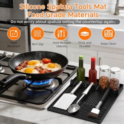 Find law Silicone Tools Mat for Griddle & Kitchen Countertop