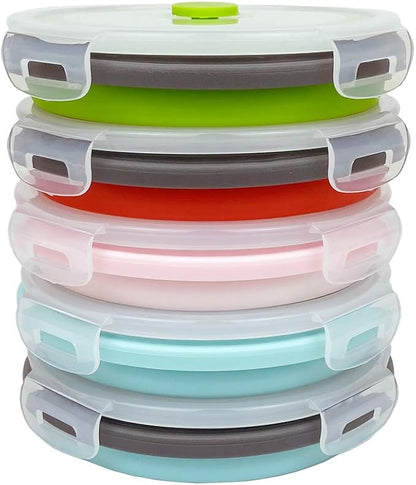 CARTINTS 800ml Silicone Collapsible Food Storage Containers-Prep/Storage Bowls - Image 2