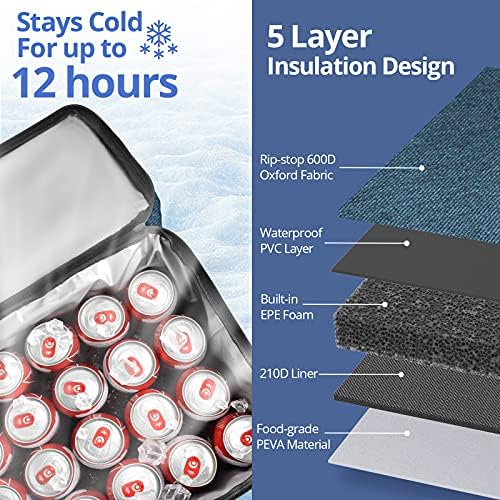 Maelstrom 24/30/60 Can Soft Cooler Bag, Double Deck Portable Ice Chest