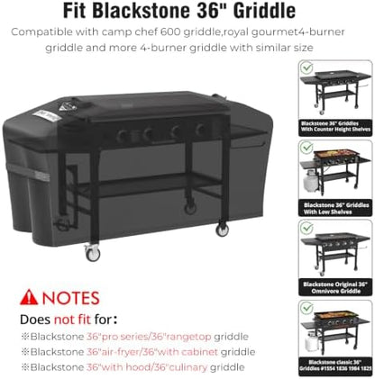 Griddle Cover for Blackstone 36" Griddle Compared to Blackstone 1528,1000D
