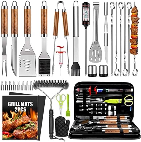 TAIMASI 34Pcs Heavy Duty Grill Accessories Grilling Gifts for Men