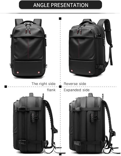 Men Travel Backpack vacuum compression 17 inch Laptop Backpack Business Large - Image 2