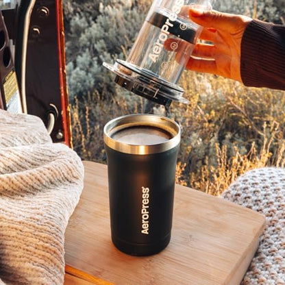 AeroPress Go Plus Portable Coffee Maker Kit, Black