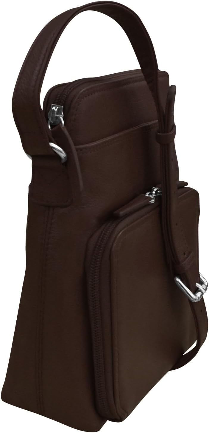 ili New York Genuine Leather Crossbody Bags for Women - Premium RFID Blocking Shoulder Bag Organizer with Adjustable Strap