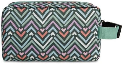 PackIt Freezable Snack Box, Diamond Chevron, Built with ECOFREEZE Technology, Collapsible, Zip Closure with Buckle Handle, Designed For Work Snacks, Fresh Snacks On the Go, Adults, and All Ages