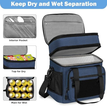 GLENKEY Tactical Lunch Box Men Expandable Insulated Leakproof Cooler Bag