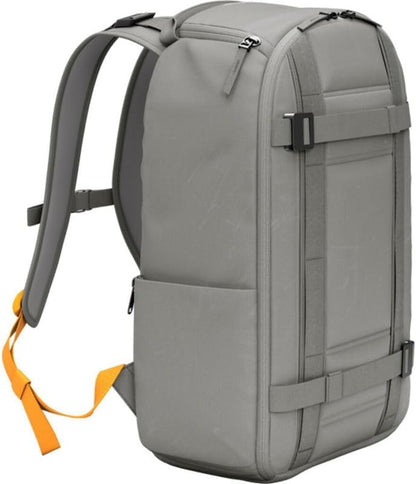 Db Journey Ramverk Backpack - Durable Travel Backpack with Laptop Compartment & Pockets for Work, Luggage Backpack with Roller Bag Hook Up System, 26L - Sand Gray