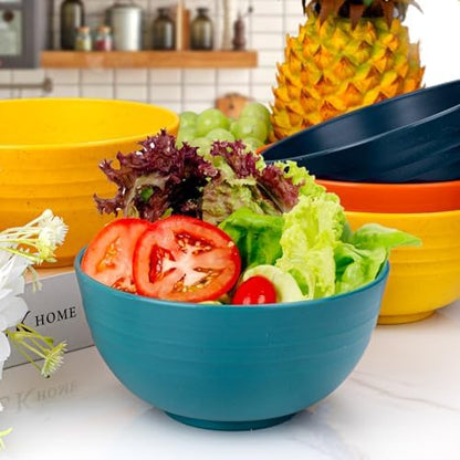 Supernal 32-Piece Unbreakable Wheat Straw Dinnerware Set,Service for 8