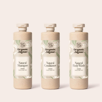 Natural Shampoo for Hair Care, Sulfate Free Shampoo with Castor Oil, Honey, Biotin, Glycerin, Aloe Vera & Mild Thickening Agent, Unscented, Dry to Color Treated to All Hair, 13.5 fl oz